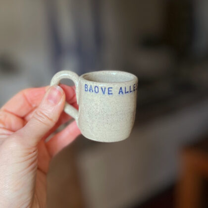 Mini bierpul met gepersonaliseerde tekst